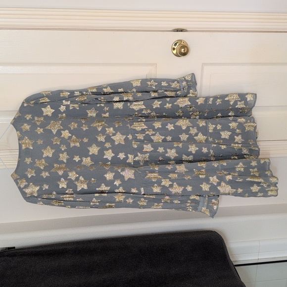 Loft Gray and Gold Holiday Dress - Picture 2 of 4